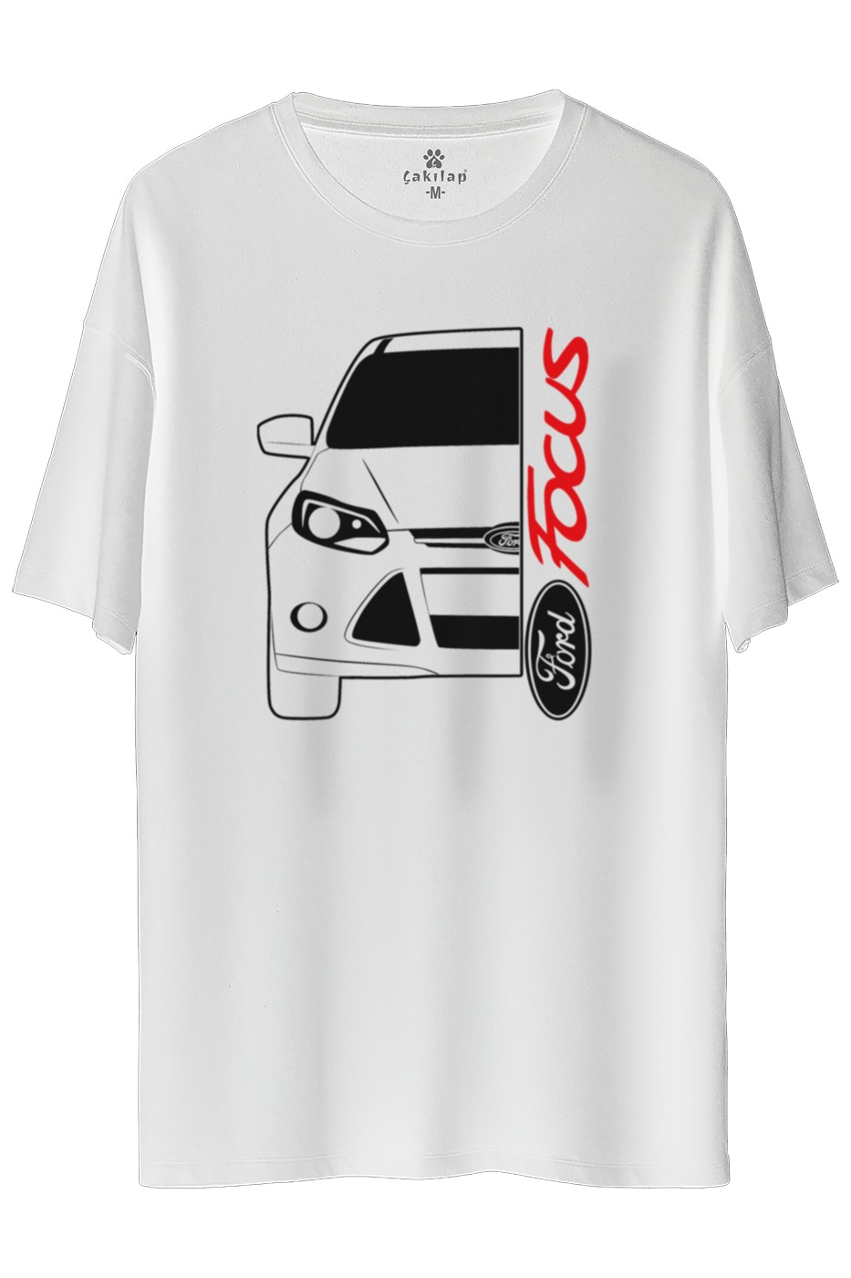 Ford Focus Mk3 Baskılı Oversize Tişört