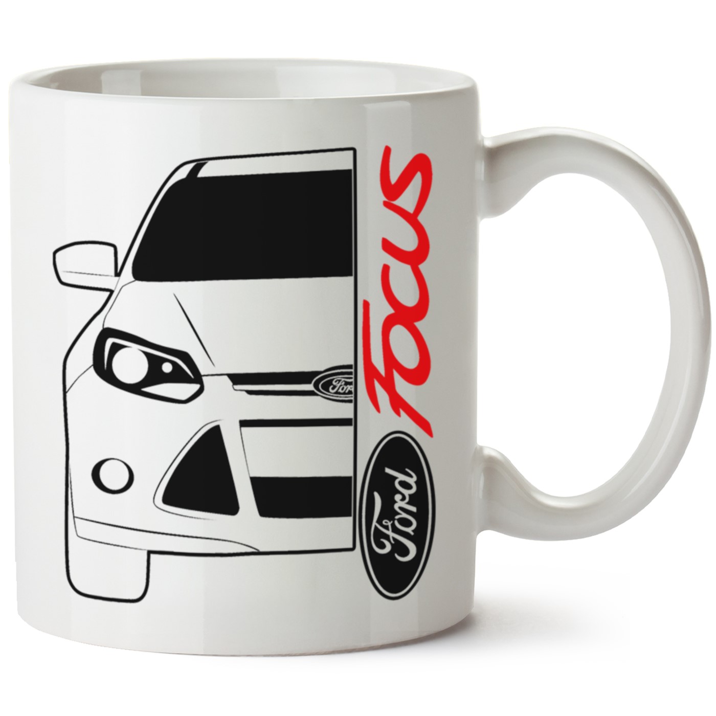 Ford Focus Mk3 Baskılı Porselen Kupa Bardak