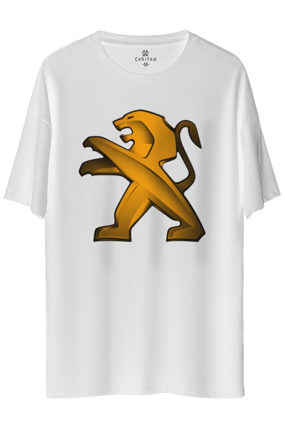 Peugeot Logo Baskılı Oversize Tişört