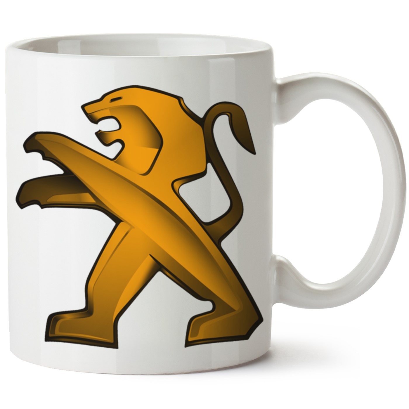 Peugeot Logo Baskılı Porselen Kupa Bardak