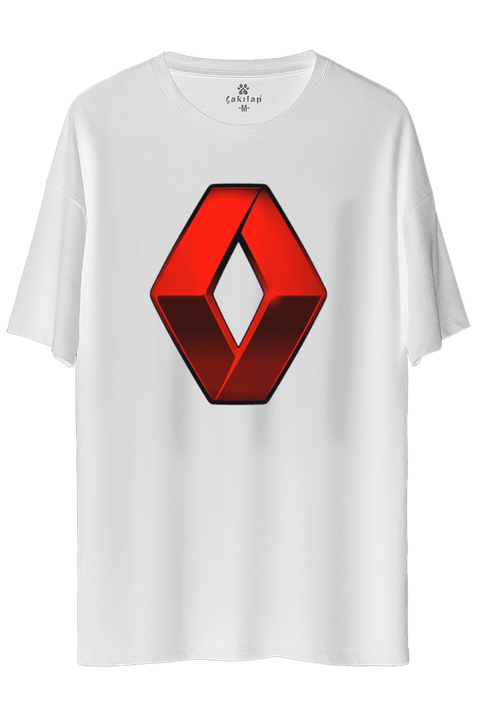 Renault Logo Baskılı Oversize Tişört