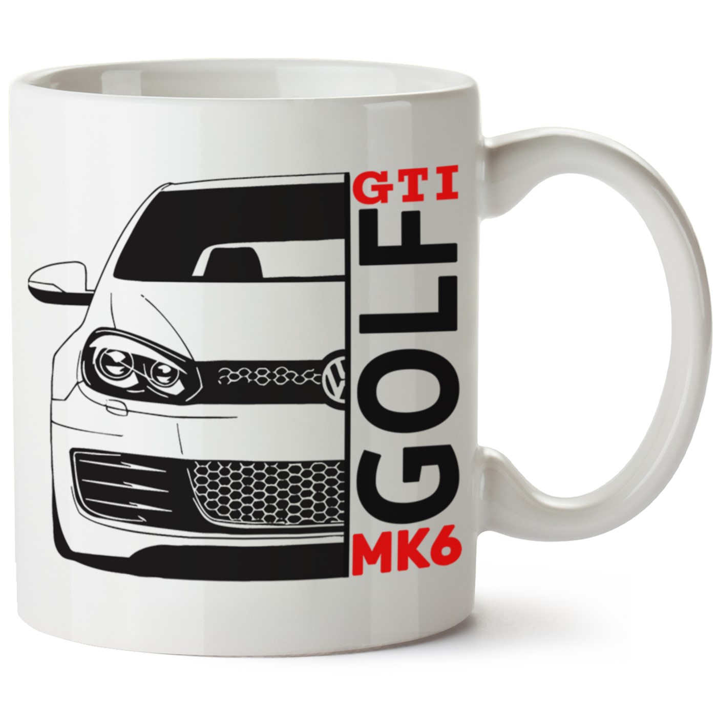 Vw Golf 6 Baskılı Porselen Kupa Bardak