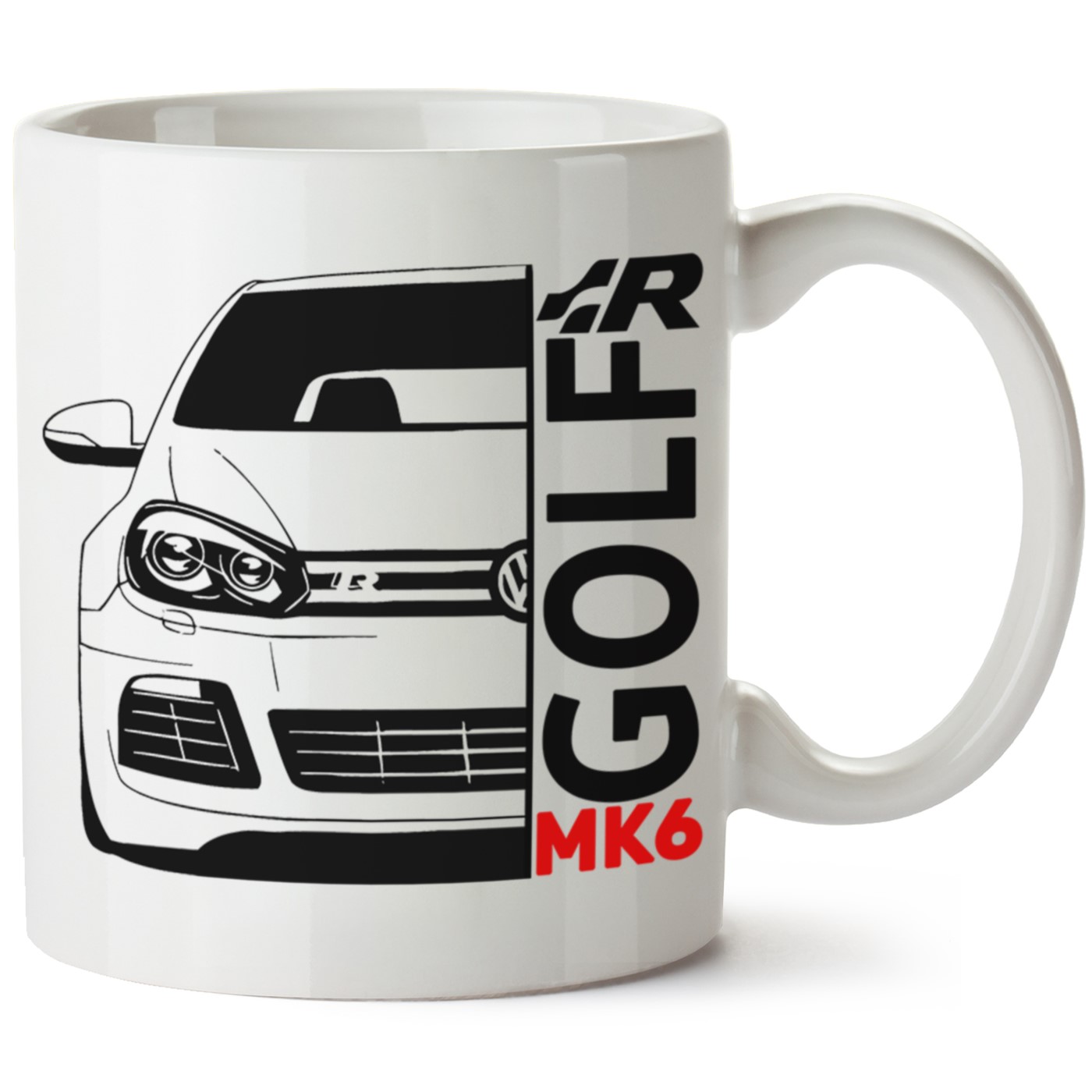 Vw Golf 6 Baskılı Porselen Kupa Bardak