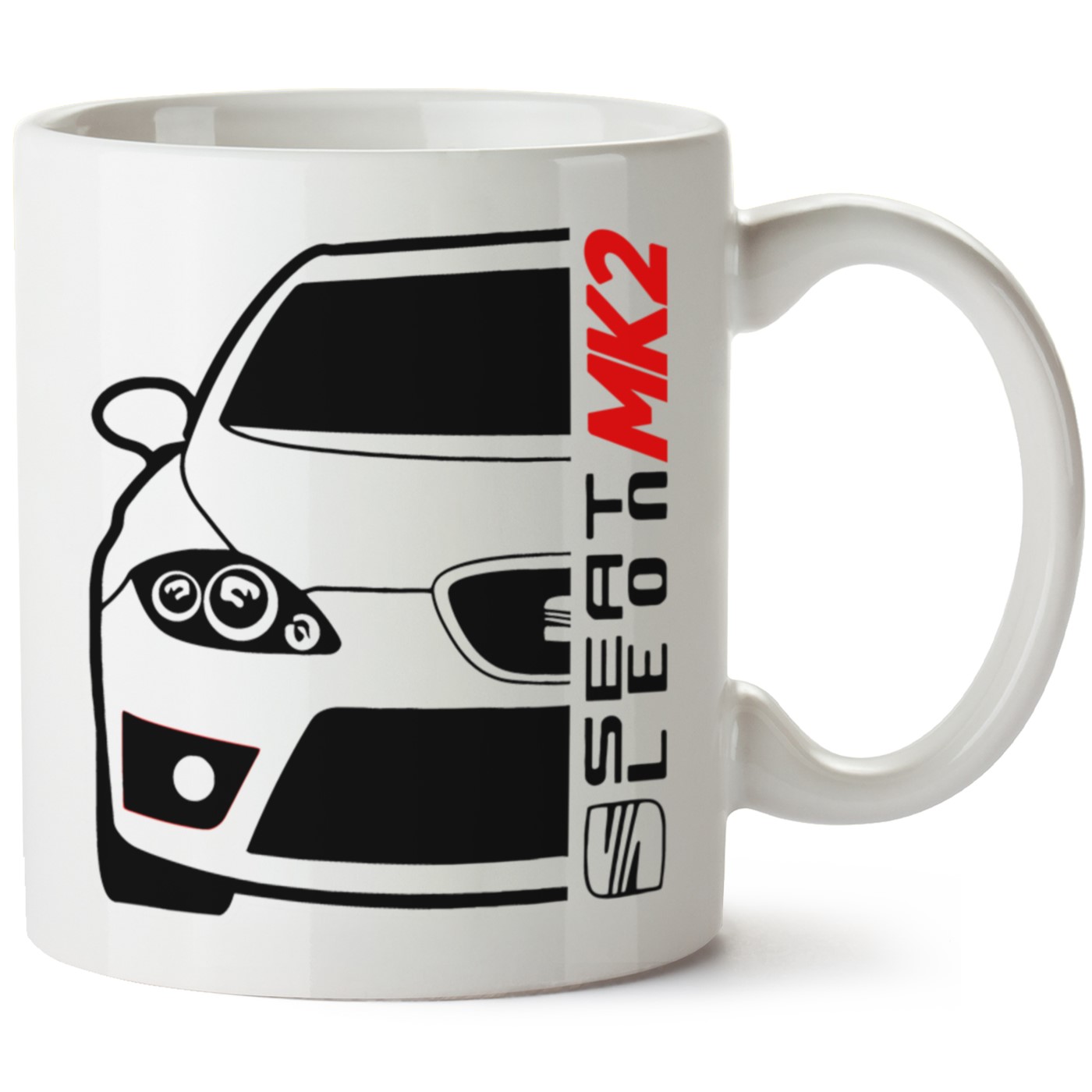 Seat Leon Mk2 Baskılı Porselen Kupa Bardak