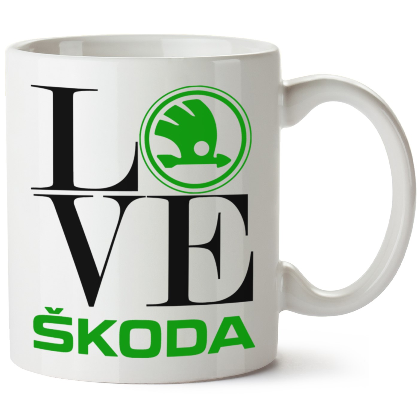 Skoda Logo Baskılı Porselen Kupa Bardak