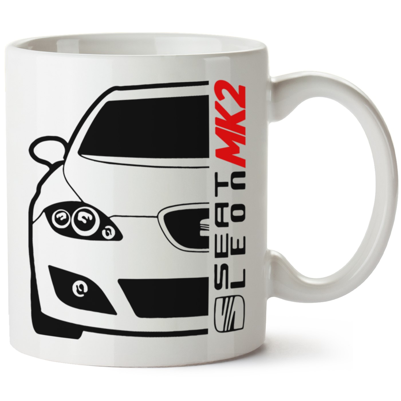 Seat Leon Mk2 Baskılı Porselen Kupa Bardak