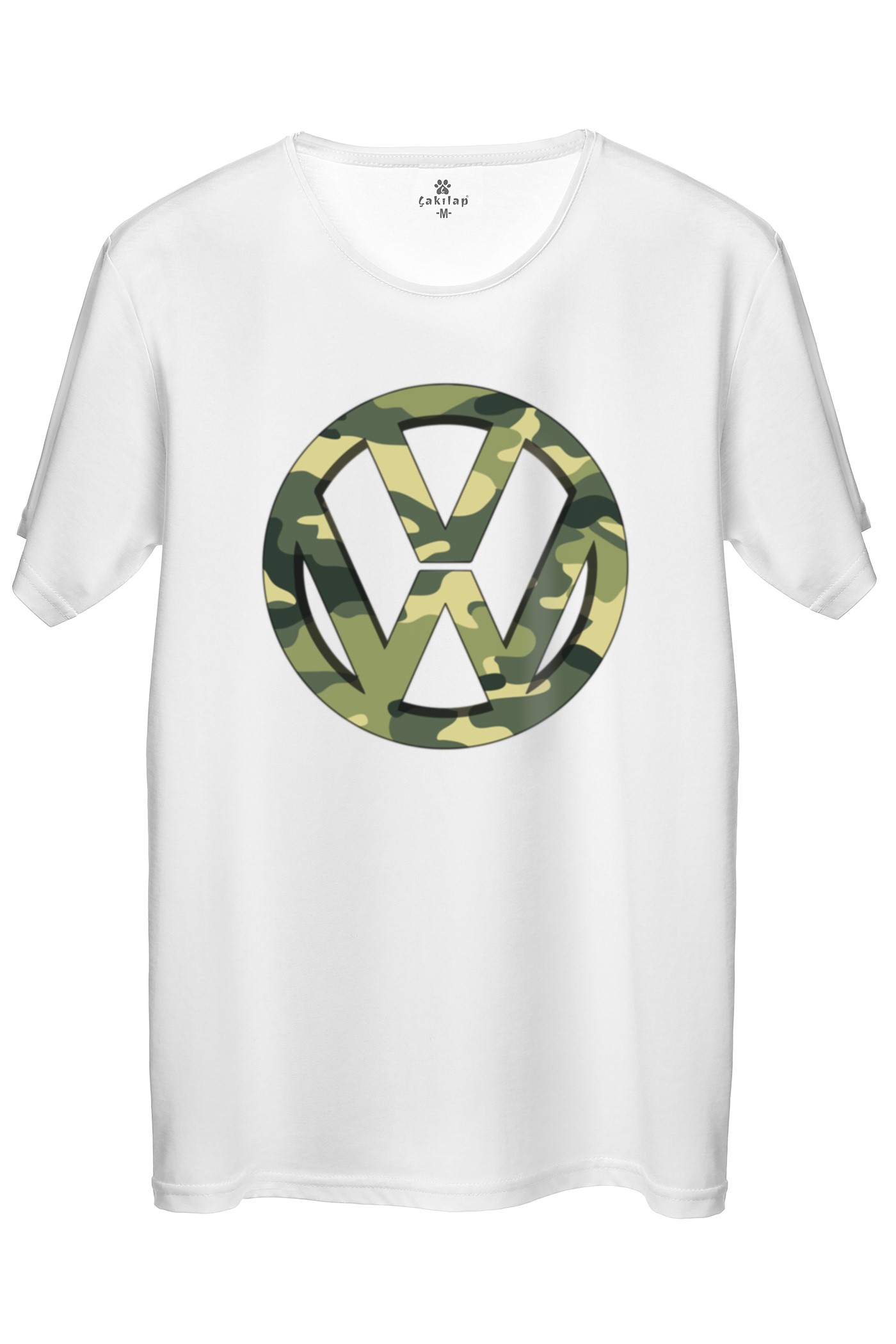 Vw Logo Baskılı Regular Tişört