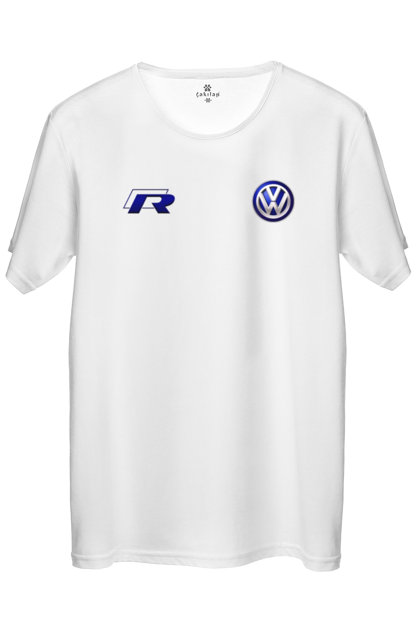 Vw R Logo Baskılı Regular Tişört