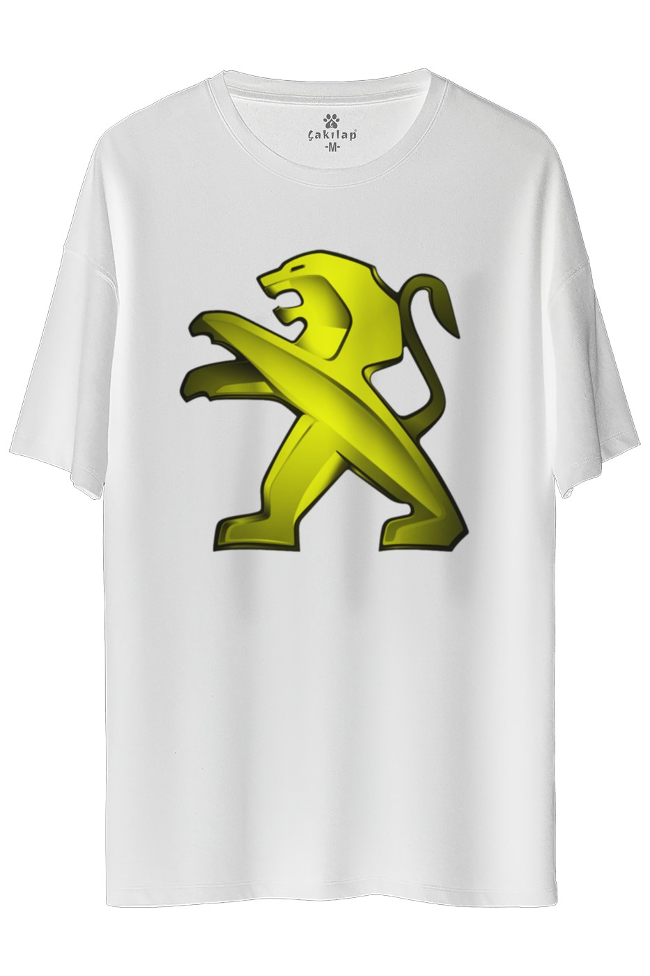 Peugeot Logo Baskılı Oversize Tişört