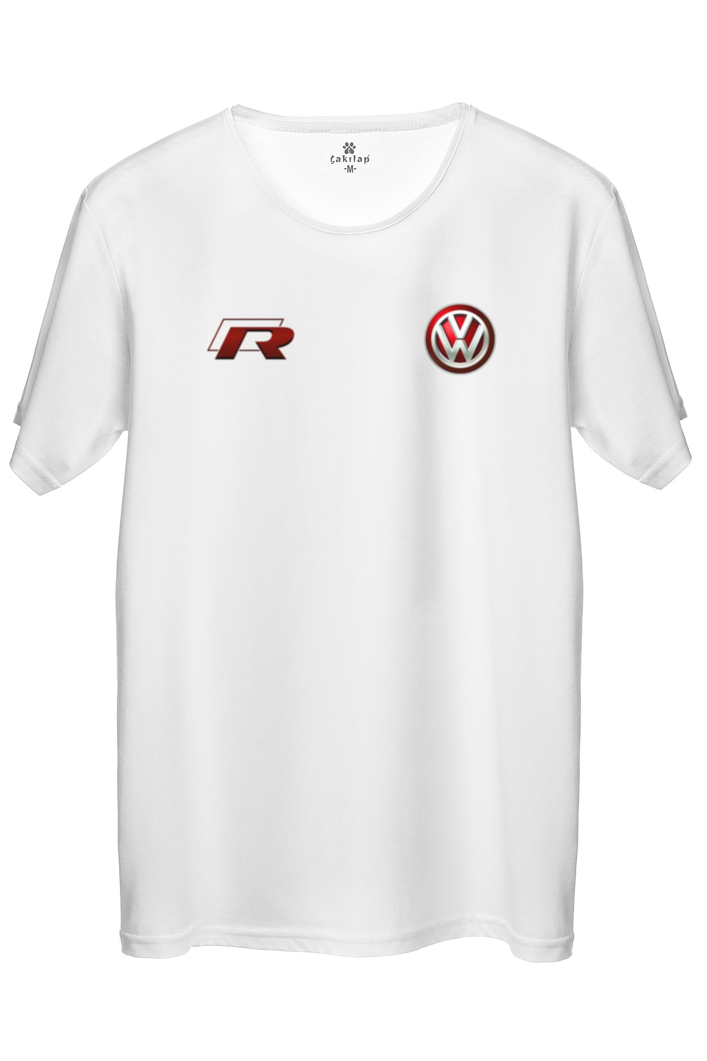 Vw R Logo Baskılı Regular Tişört