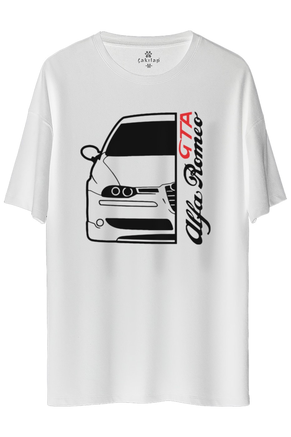 Alfa Romeo 156 Gta Baskılı Oversize Tişört