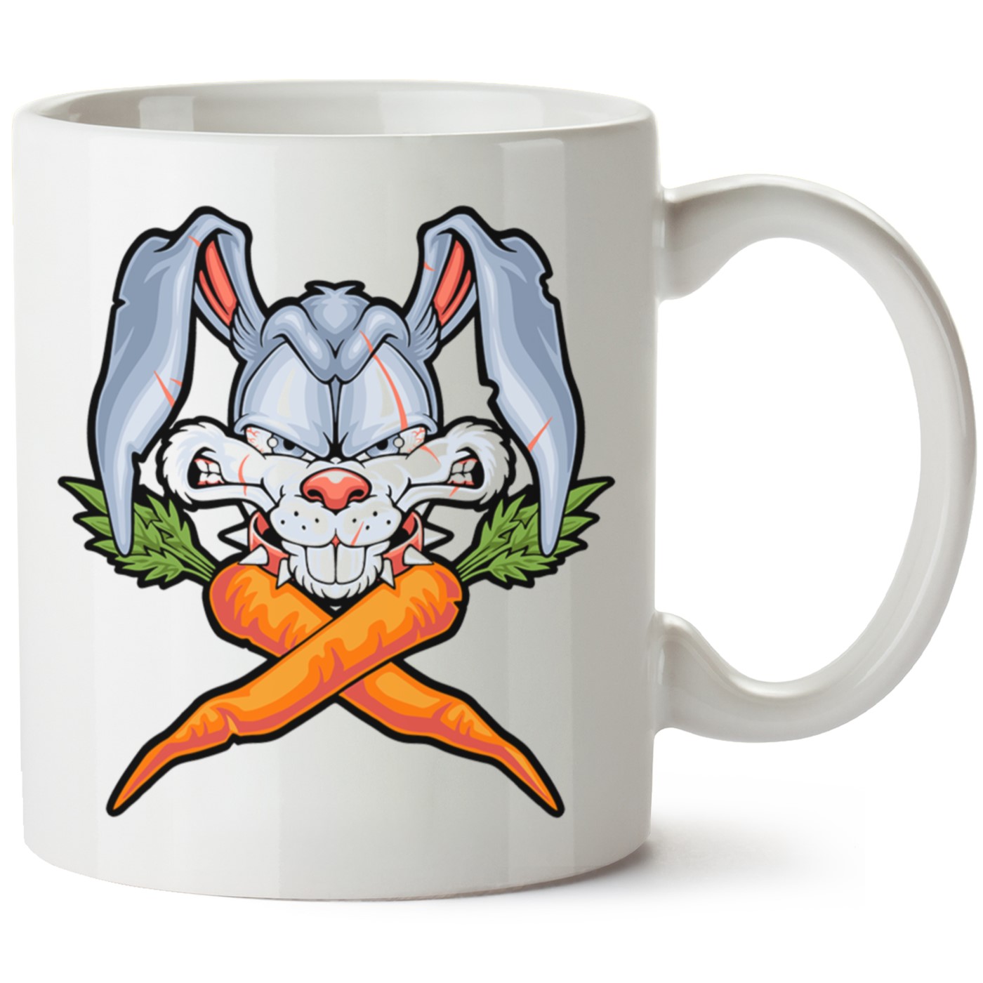 Tavşan Baskılı Porselen Kupa Bardak