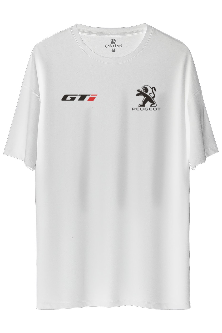 Peugeot Logo Baskılı Oversize Tişört