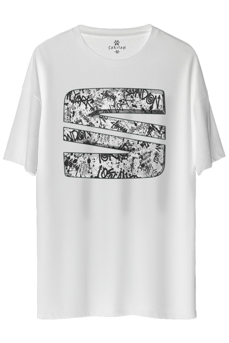 Seat Logo Baskılı Oversize Tişört