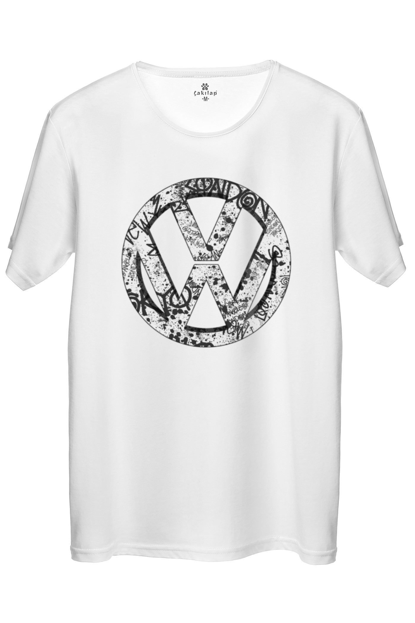 Vw Logo Baskılı Regular Tişört