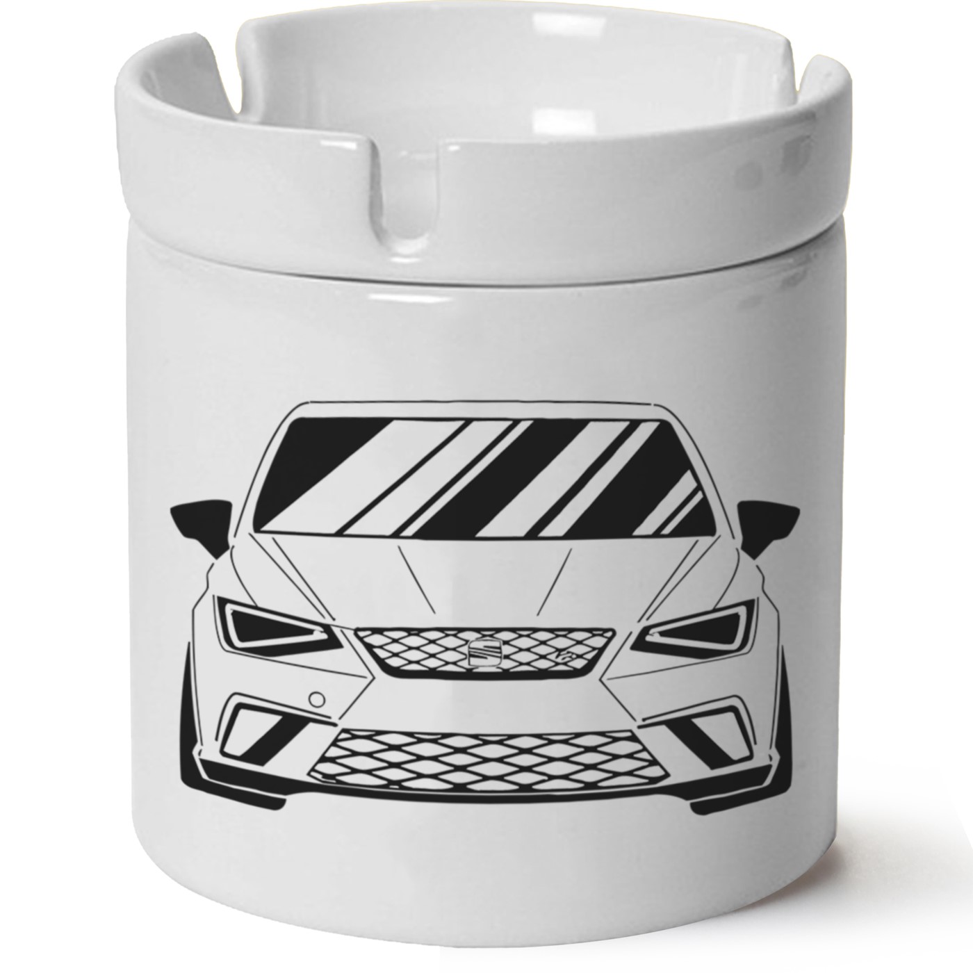 Seat İbiza Baskılı Porselen At Söndür Küllük