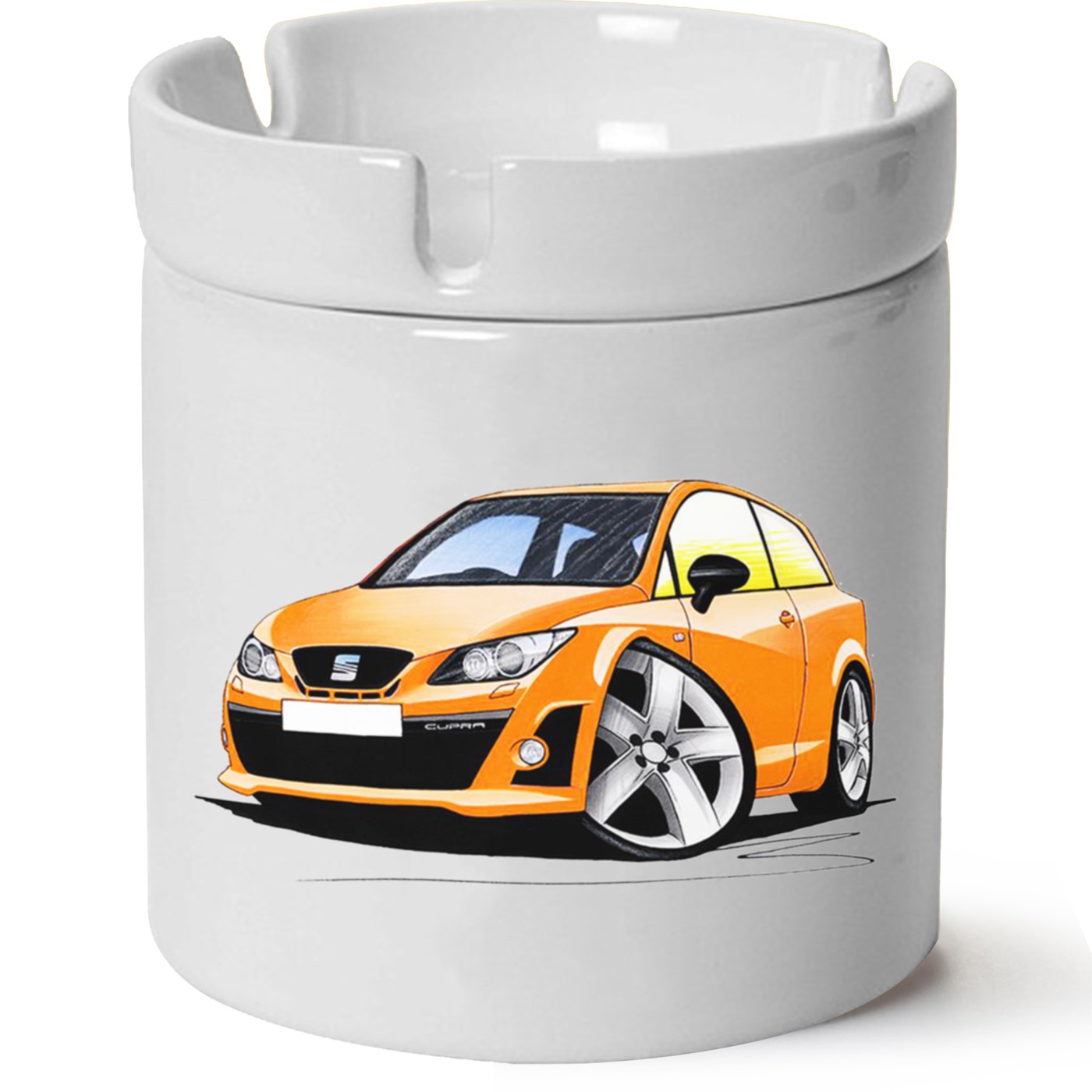 Seat İbiza Baskılı Porselen At Söndür Küllük