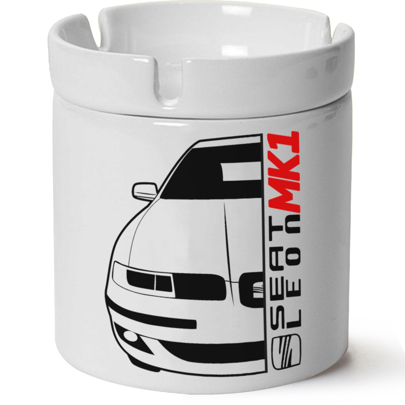 Seat Leon Mk1 Baskılı Porselen At Söndür Küllük