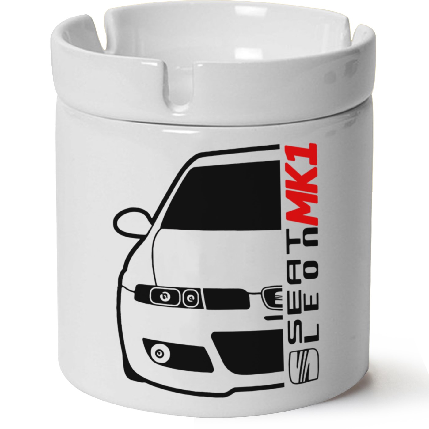 Seat Leon Mk1 Baskılı Porselen At Söndür Küllük