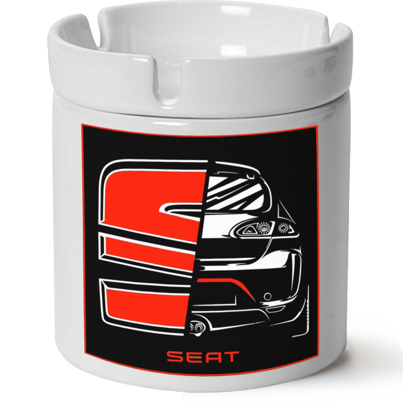 Seat Leon Mk2 Baskılı Porselen At Söndür Küllük