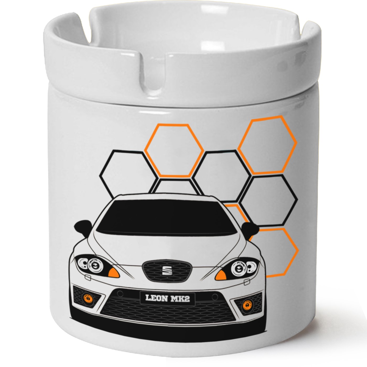 Seat Leon Mk2 Baskılı Porselen At Söndür Küllük