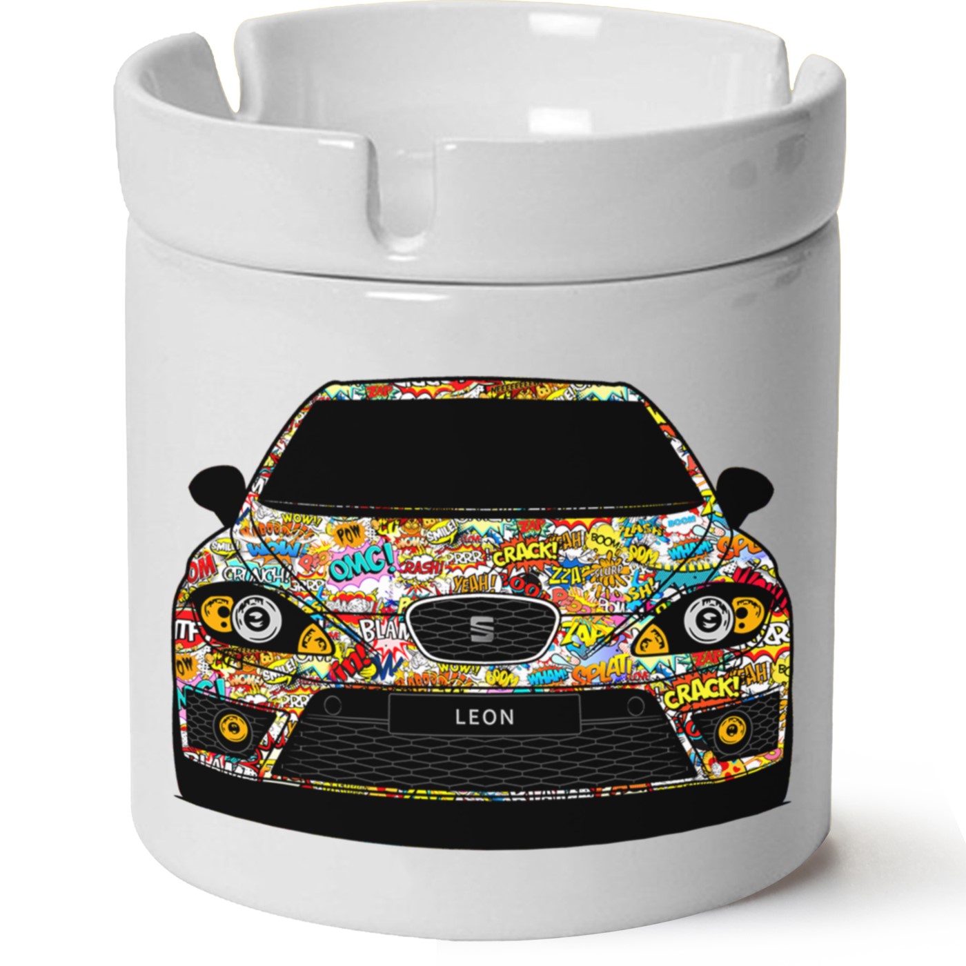 Seat Leon Mk2 Baskılı Porselen At Söndür Küllük