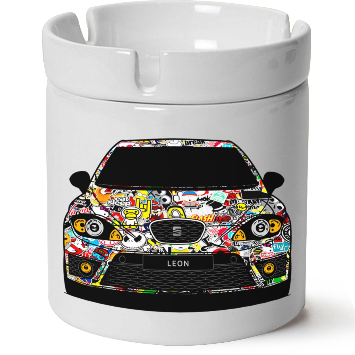 Seat Leon Mk2 Baskılı Porselen At Söndür Küllük