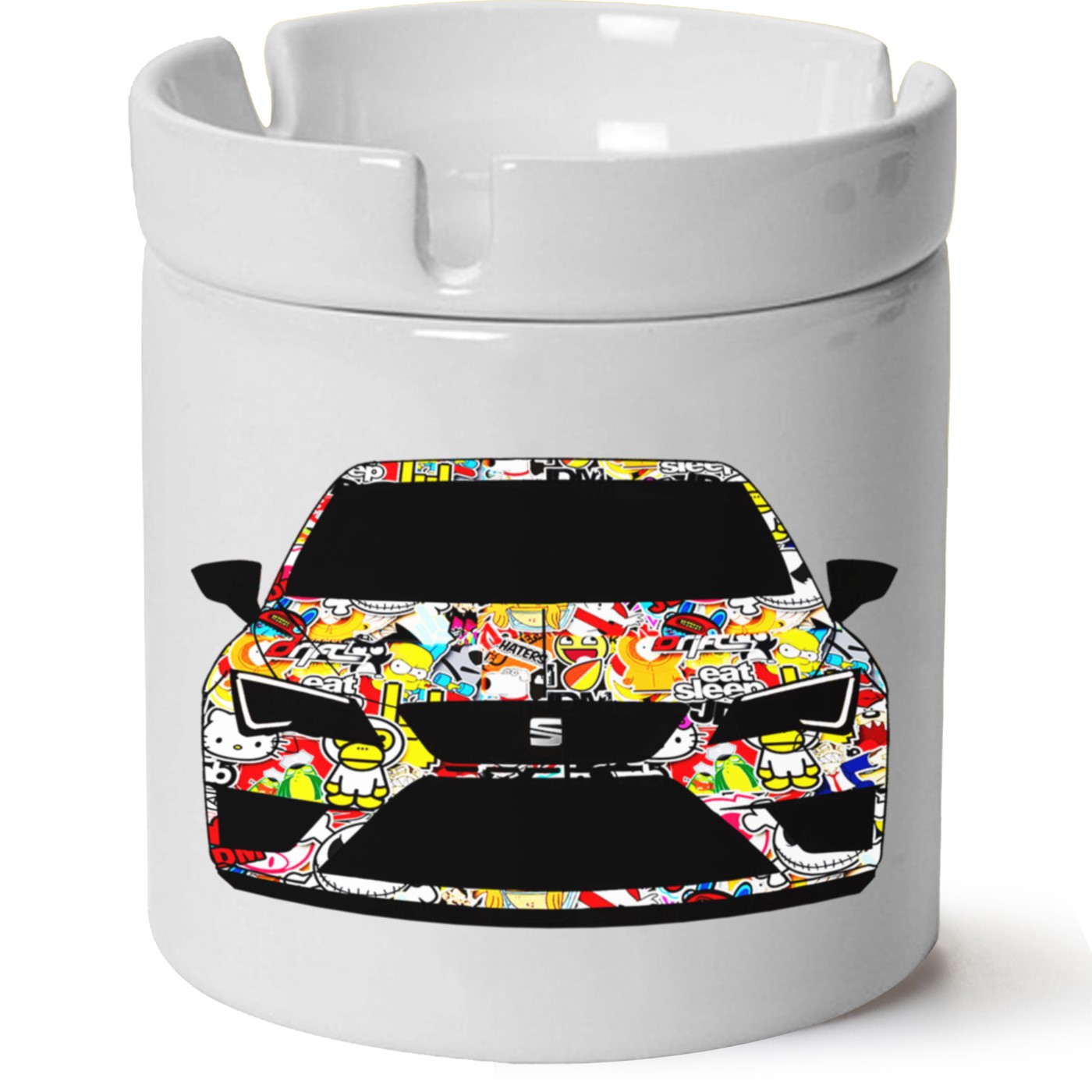 Seat Leon Mk3 Baskılı Porselen At Söndür Küllük