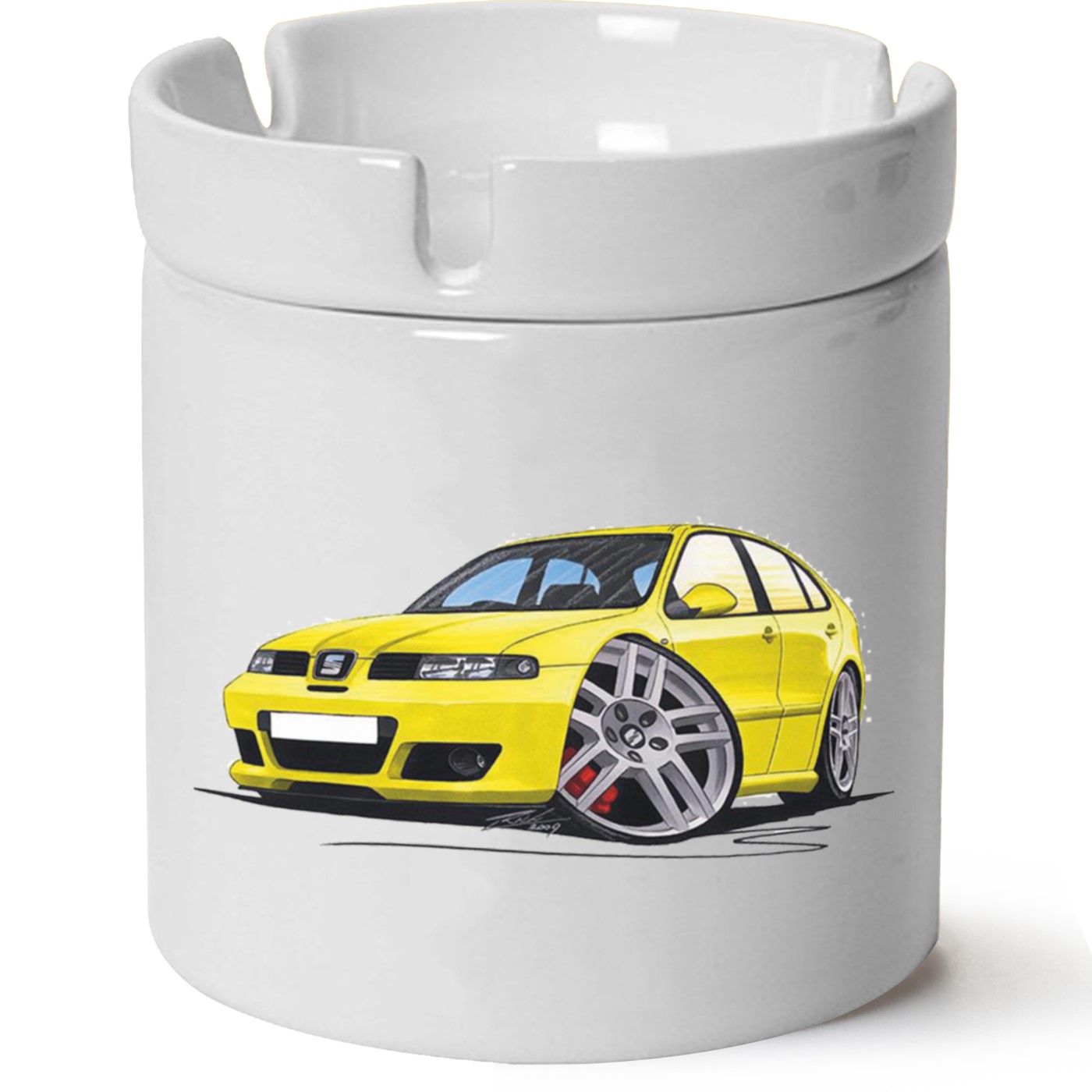 Seat Leon Mk1 Baskılı Porselen At Söndür Küllük