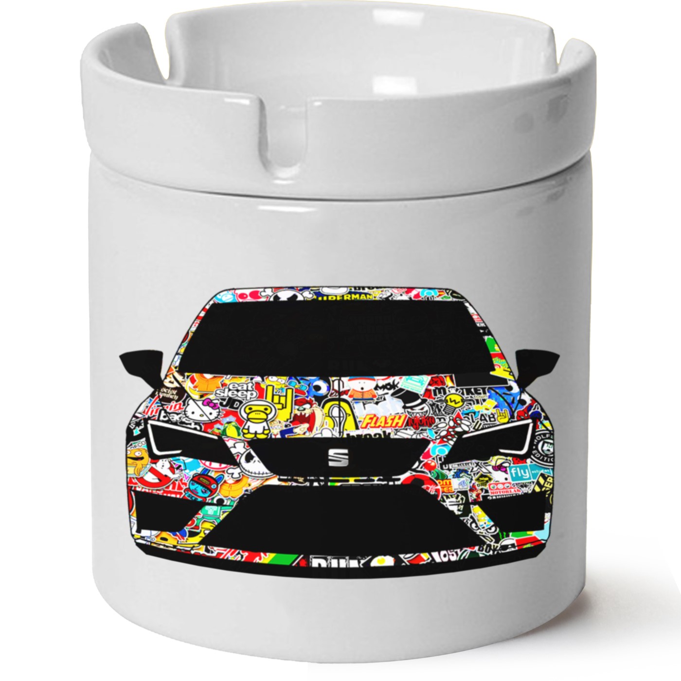 Seat Leon Mk3 Baskılı Porselen At Söndür Küllük