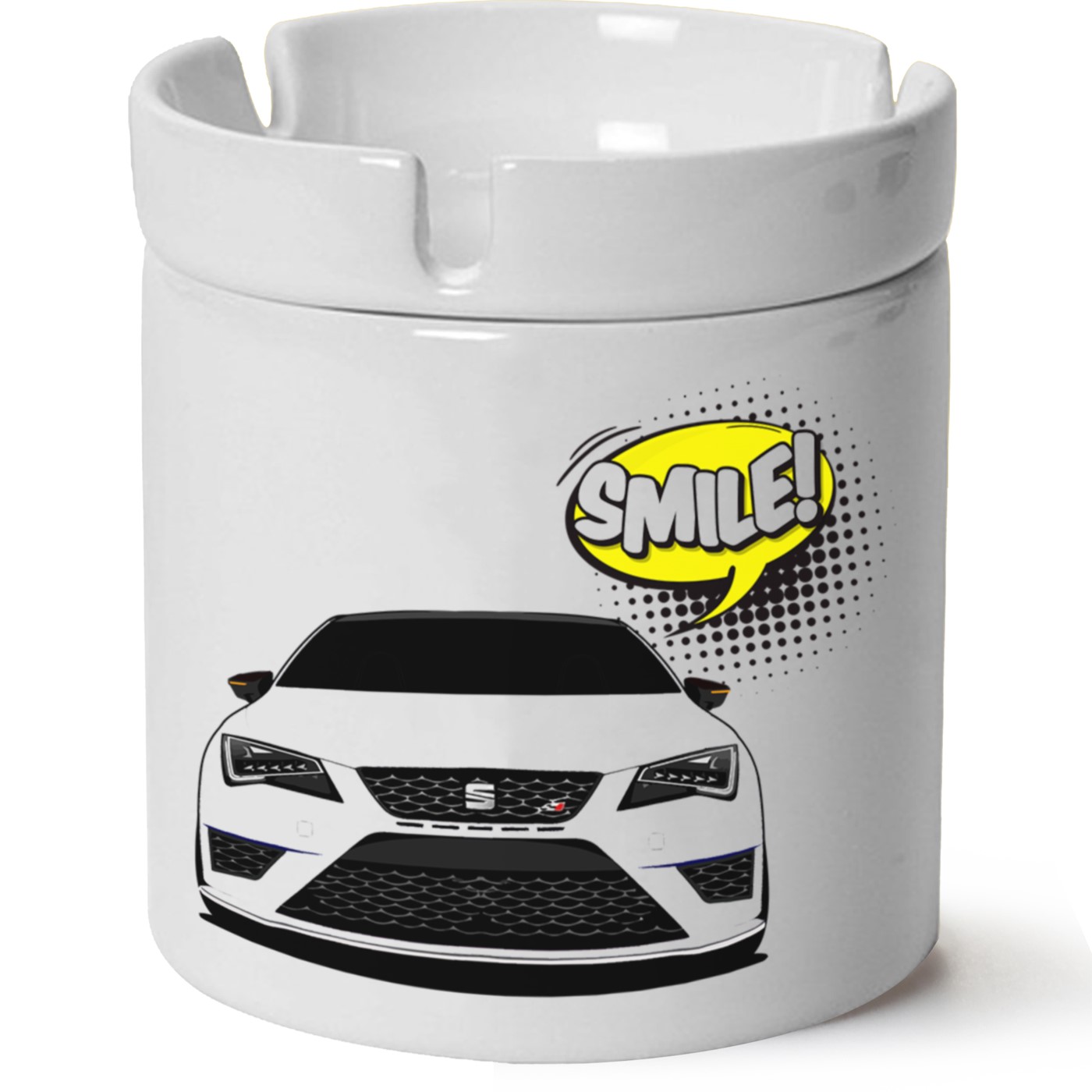 Seat Leon Mk3 Baskılı Porselen At Söndür Küllük