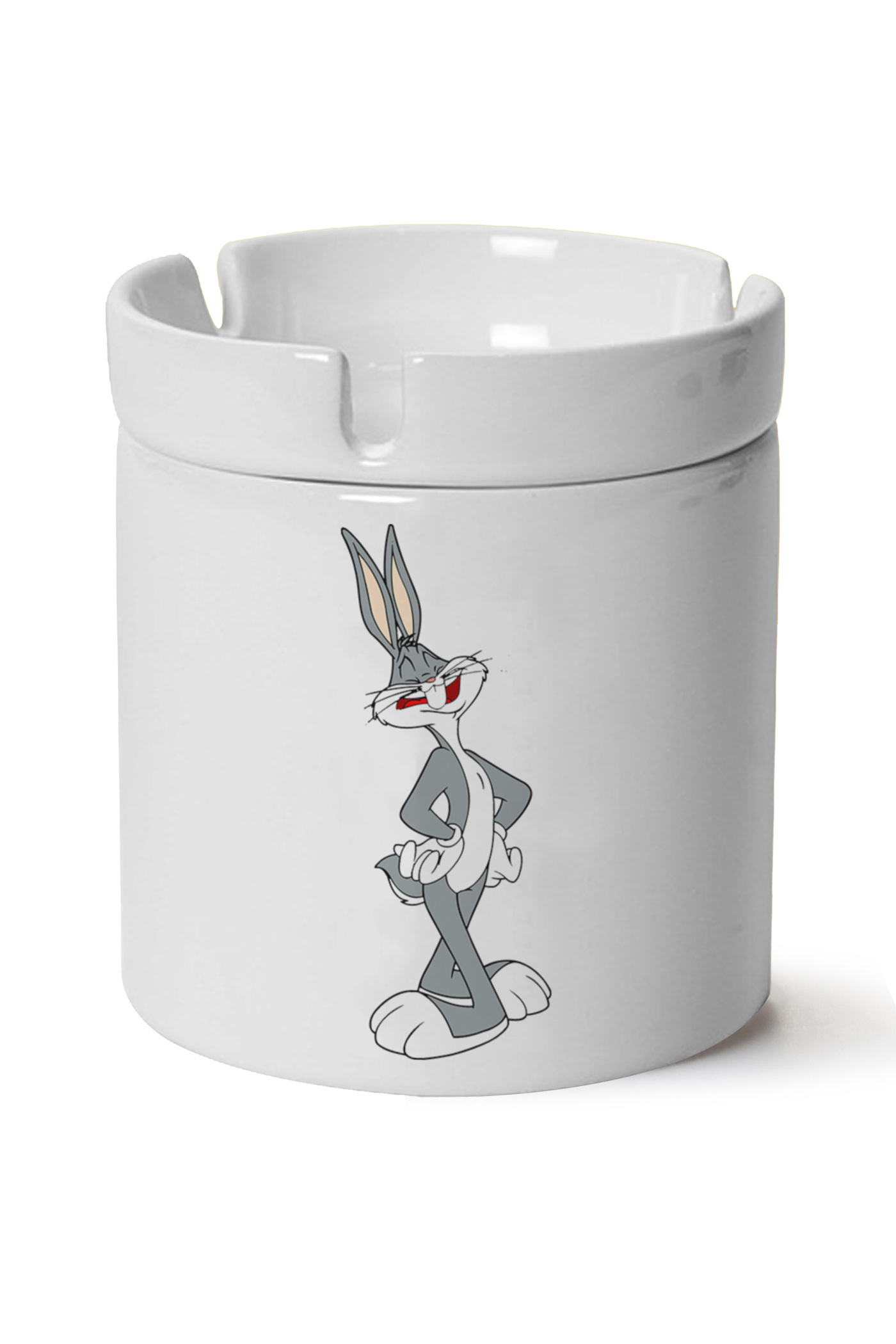 Bugs Bunny Baskılı Porselen At Söndür Küllük