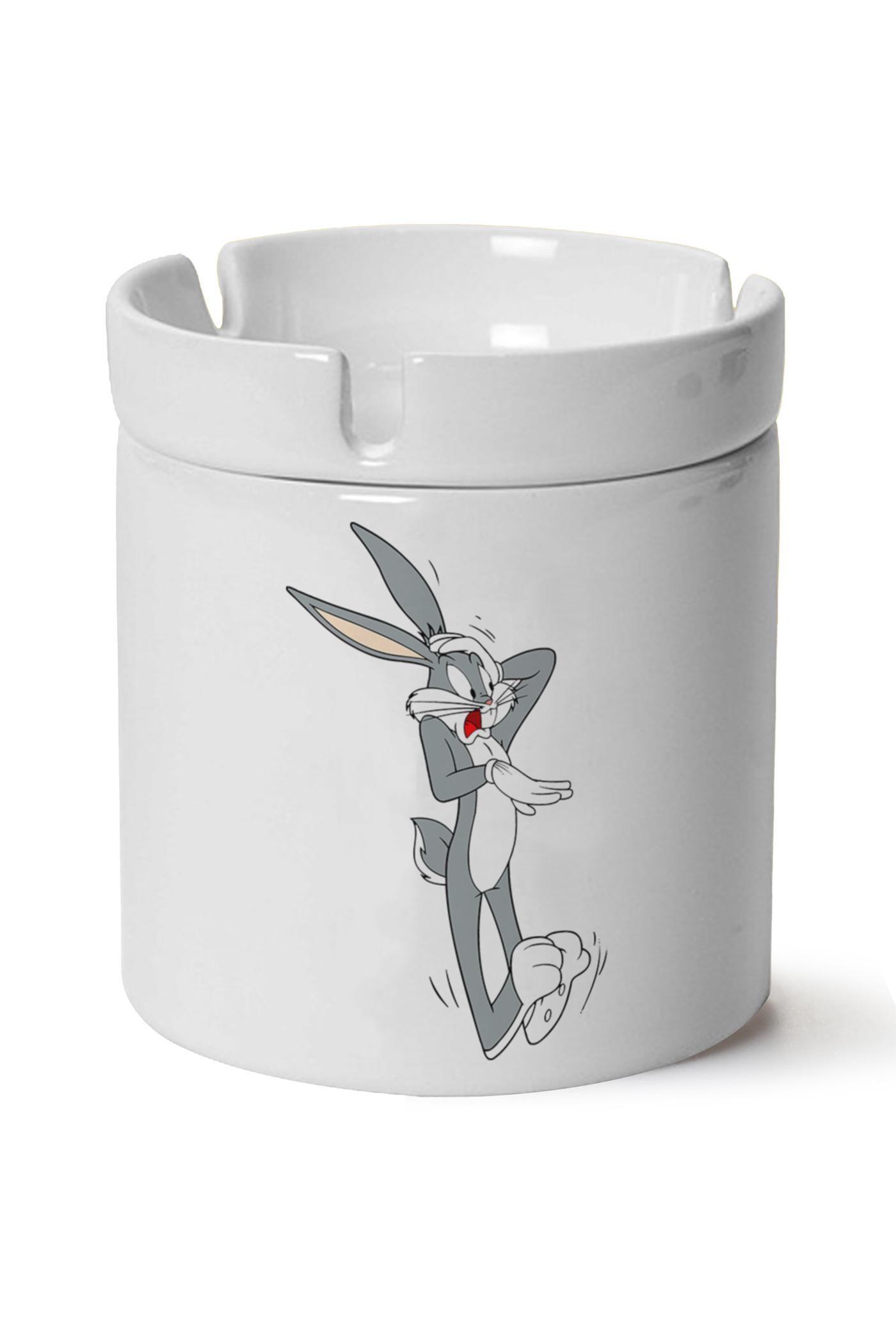 Bugs Bunny Baskılı Porselen At Söndür Küllük