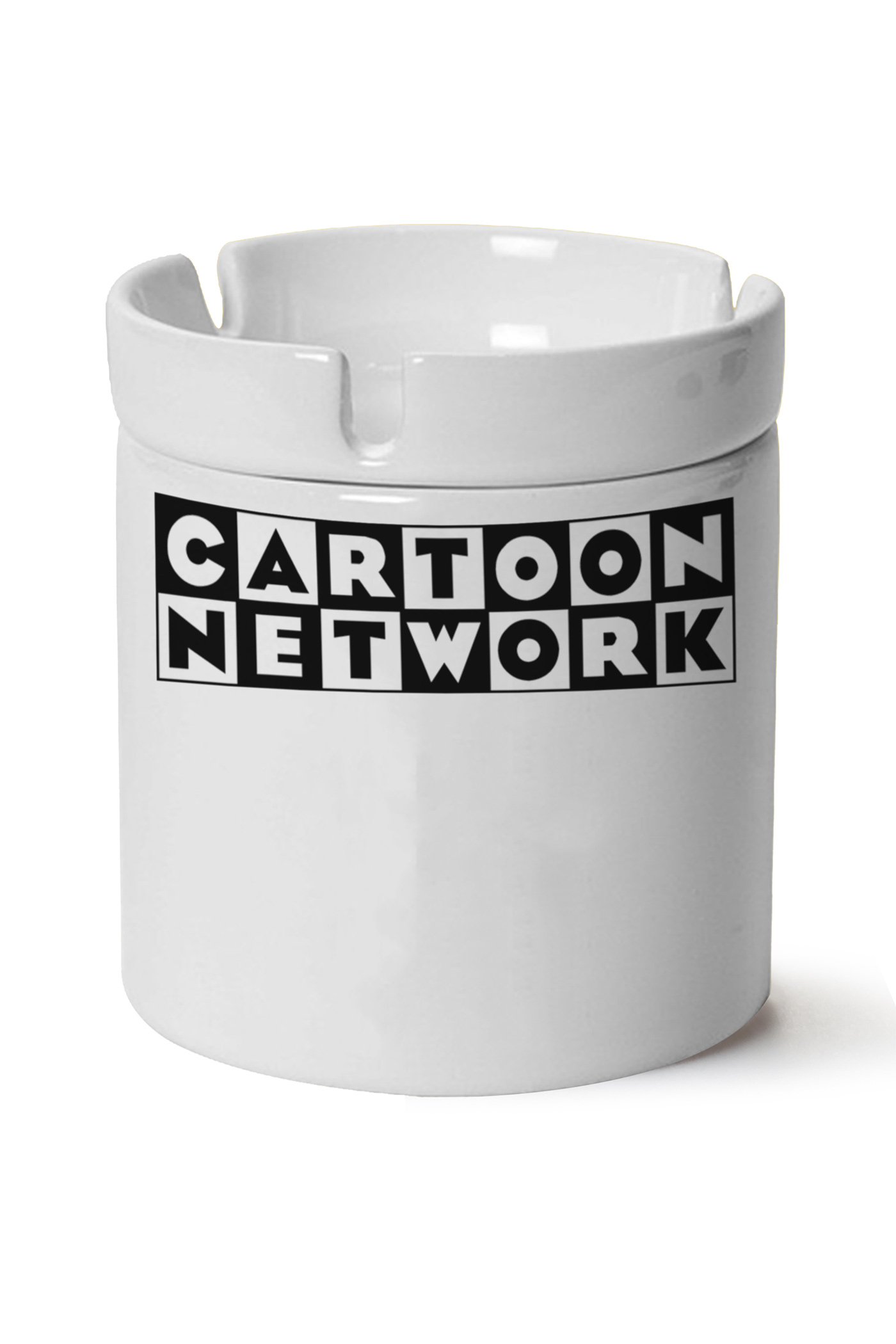 Cartoon Network Logo Baskılı Porselen At Söndür Küllük