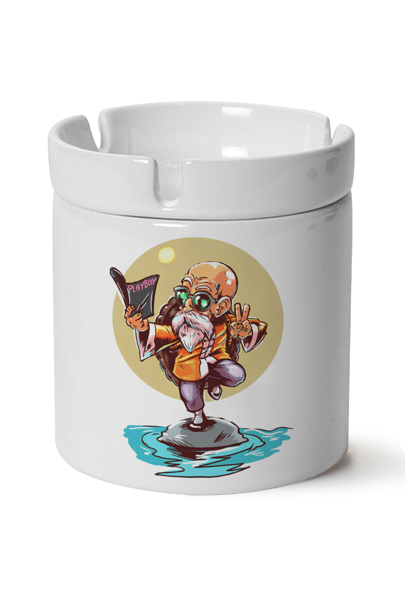 Mr.Roshi Baskılı Porselen At Söndür Küllük