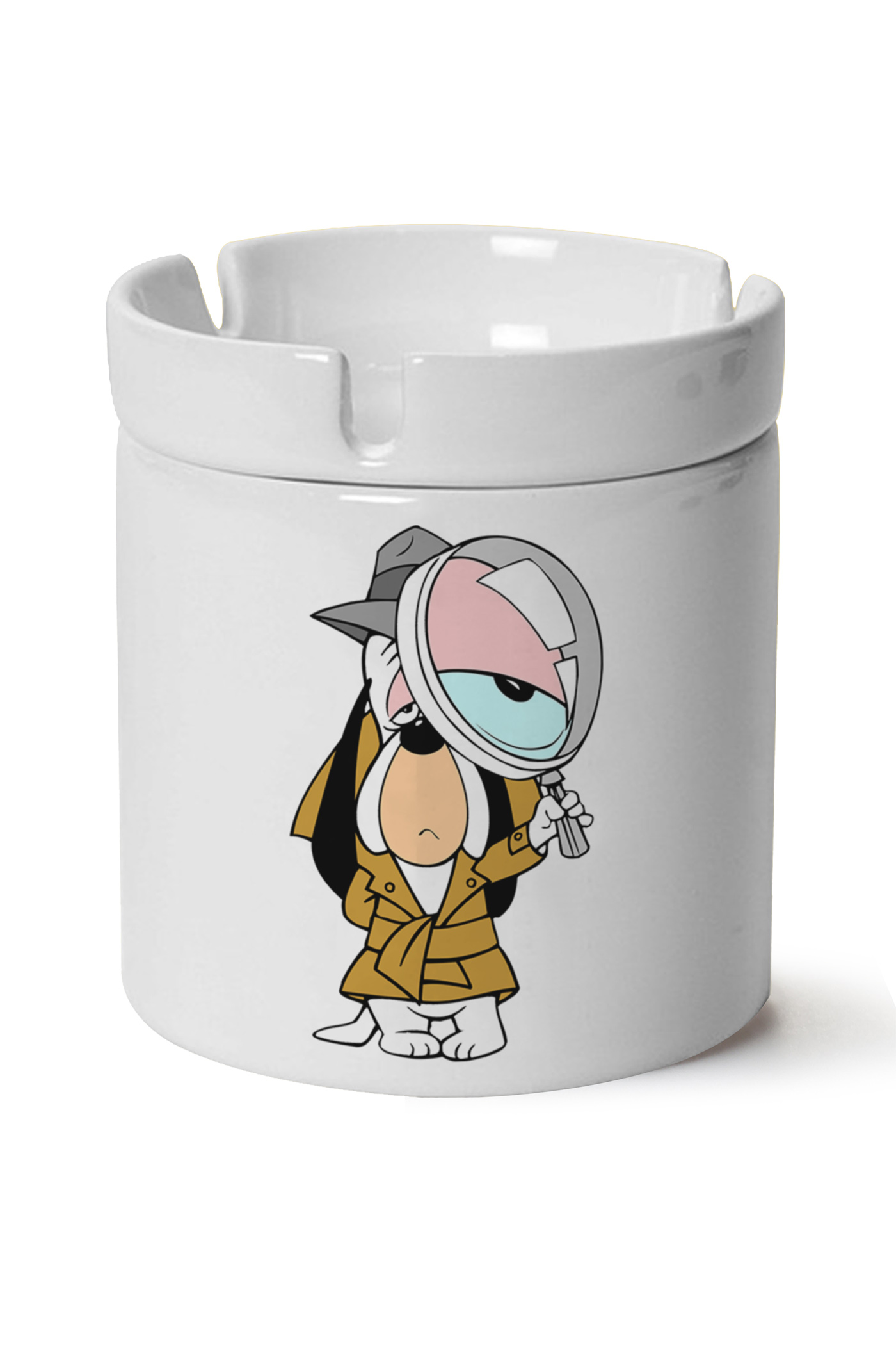 Droopy Baskılı Porselen At Söndür Küllük