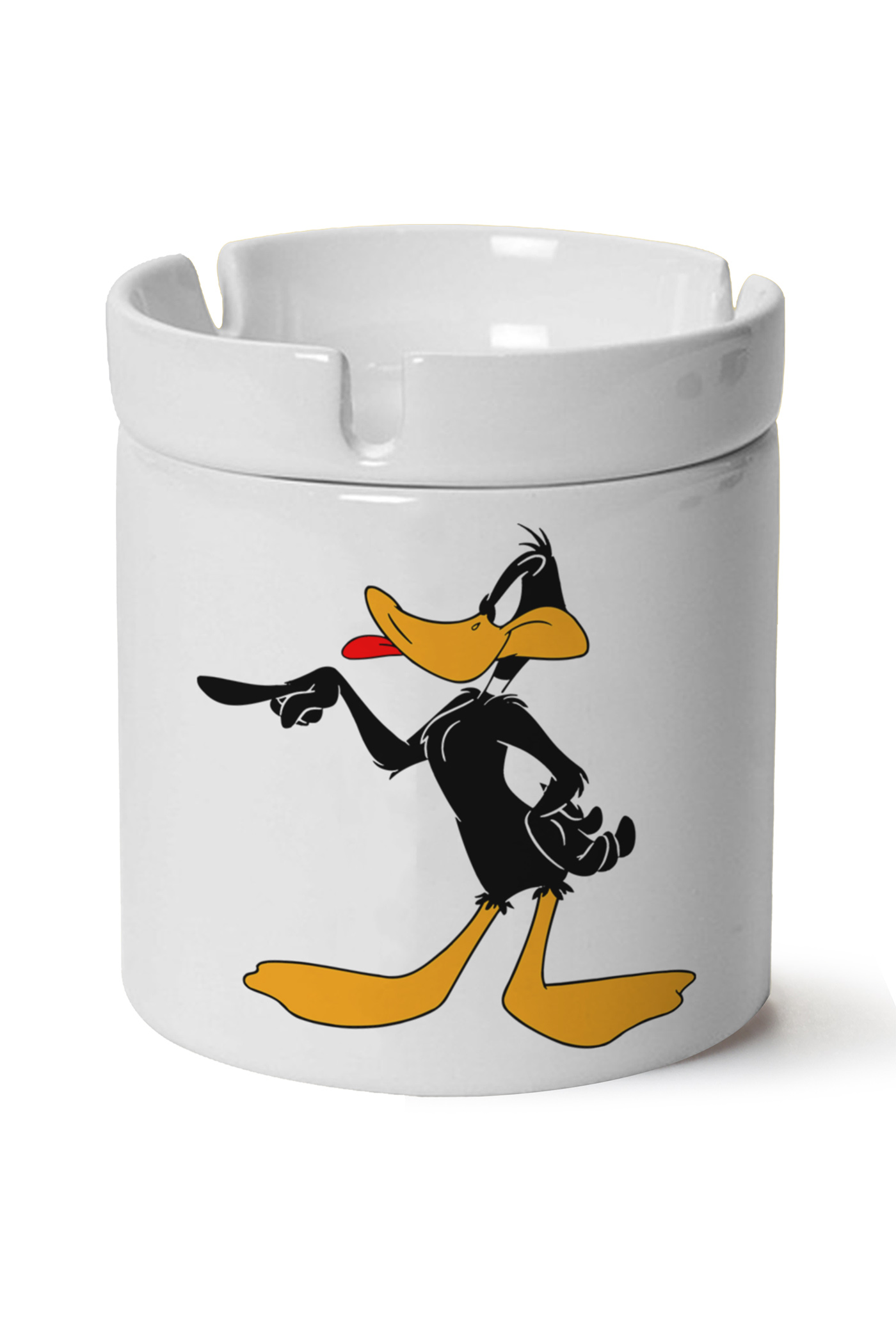 Daffy Duck Baskılı Porselen At Söndür Küllük