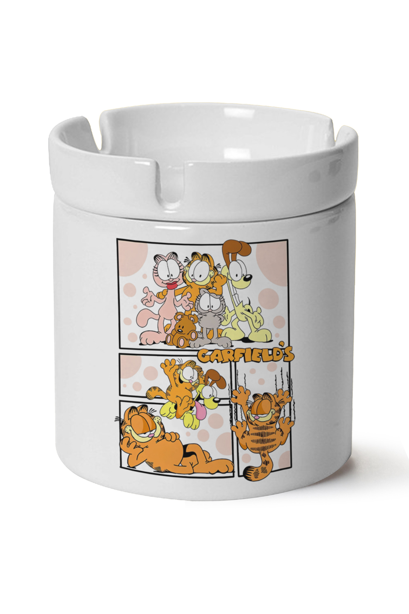 Garfield Baskılı Porselen At Söndür Küllük