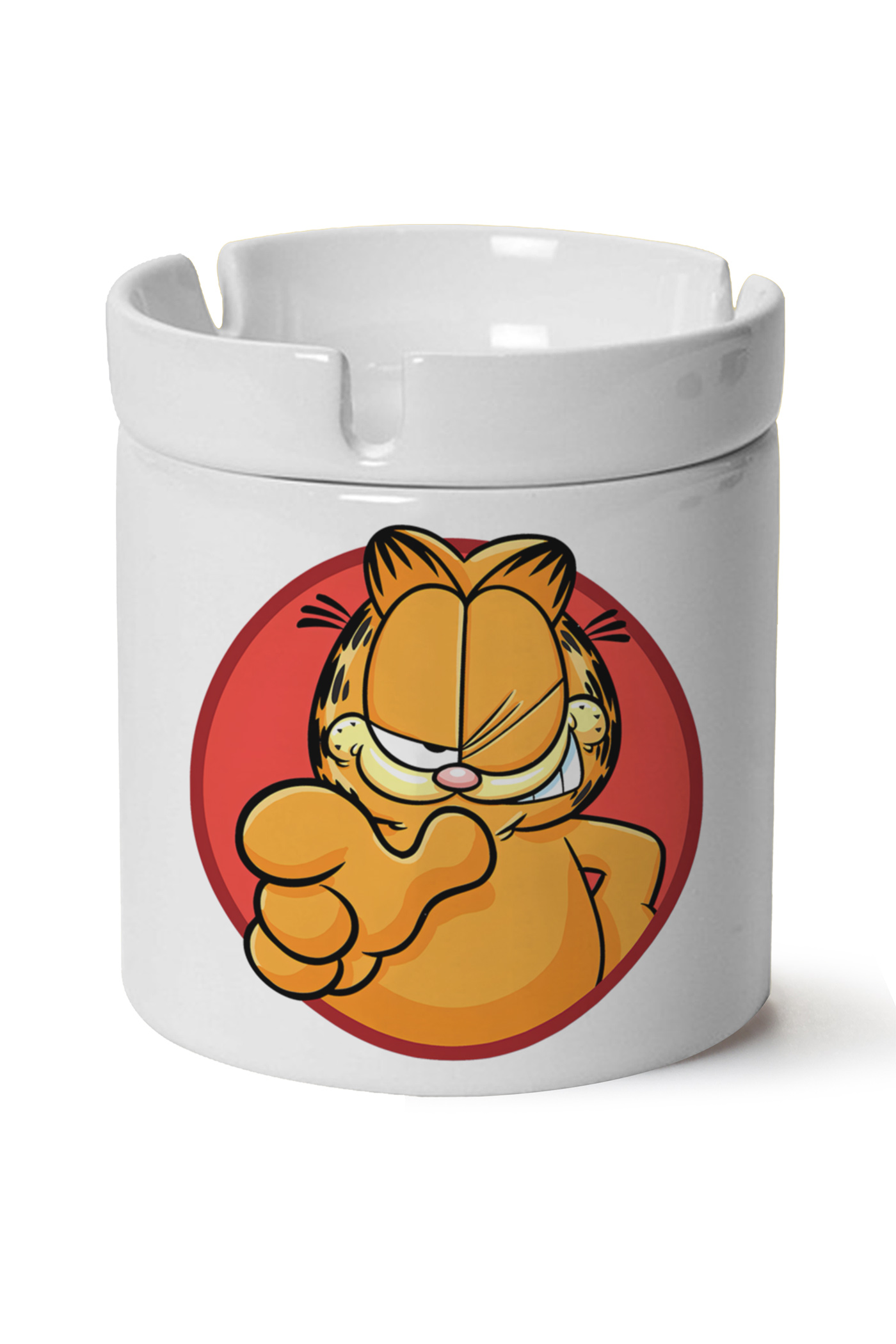Garfield Baskılı Porselen At Söndür Küllük