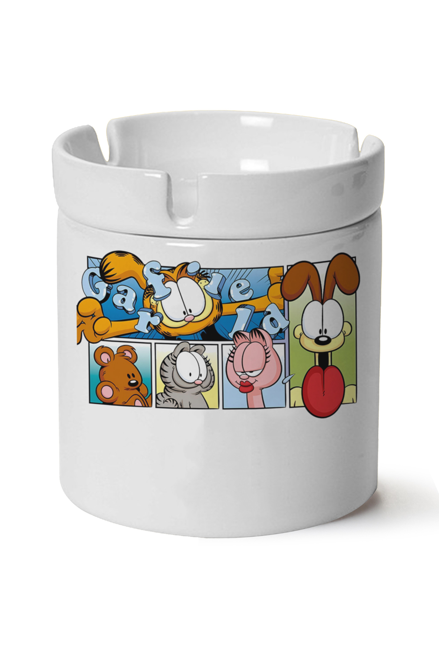 Garfield Baskılı Porselen At Söndür Küllük