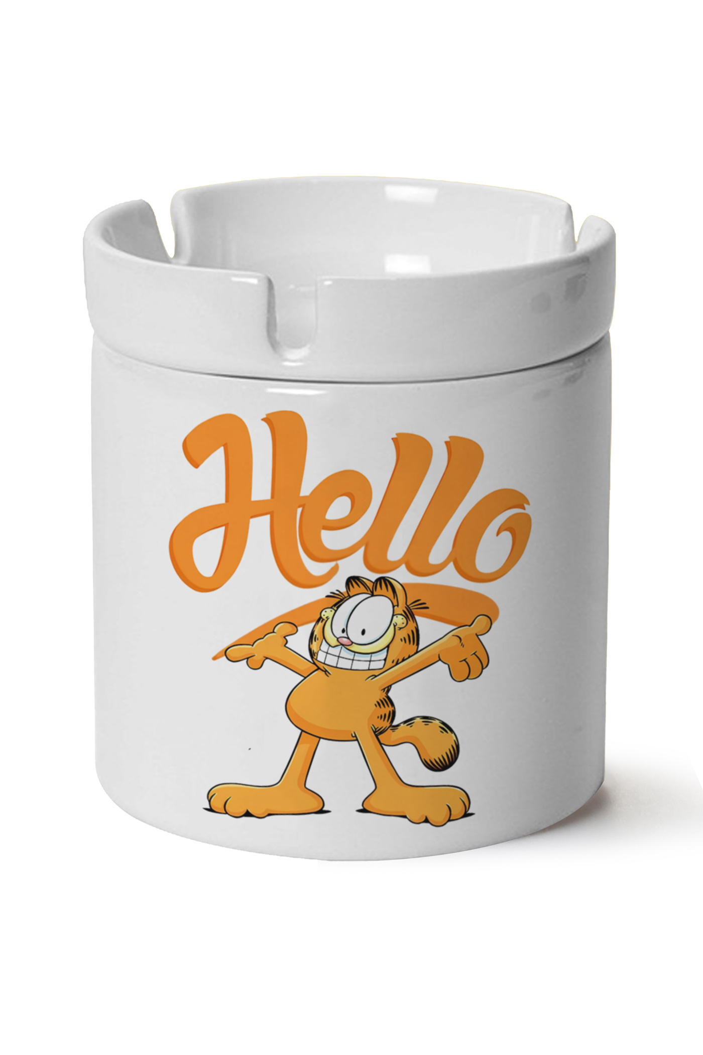 Garfield Baskılı Porselen At Söndür Küllük