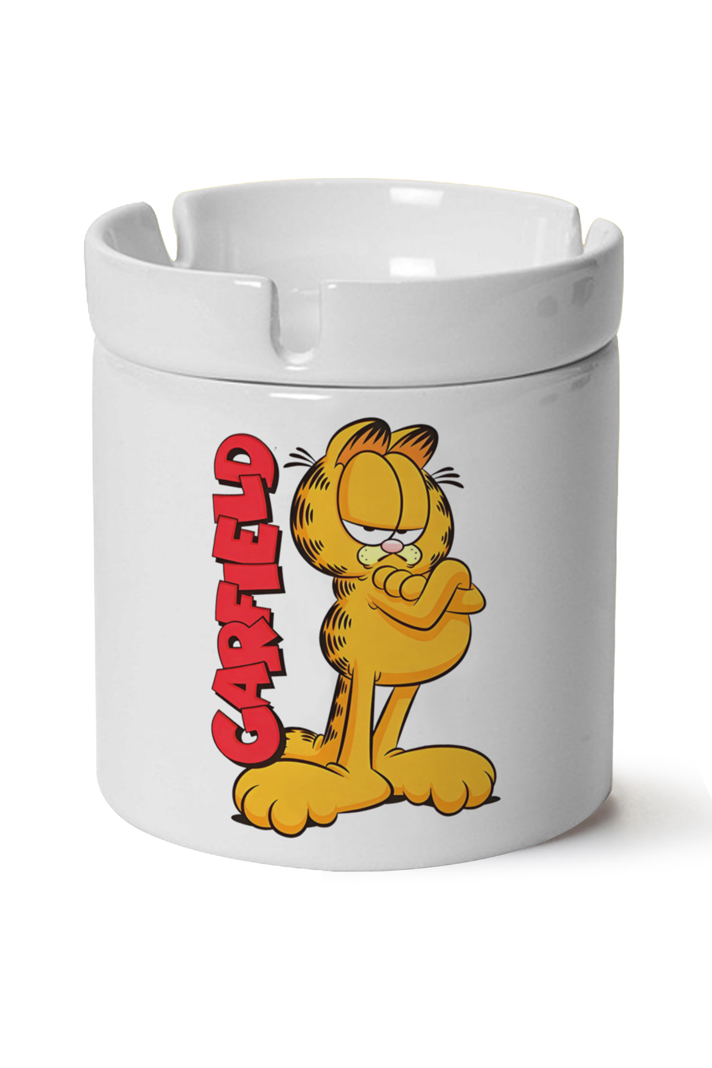 Garfield Baskılı Porselen At Söndür Küllük