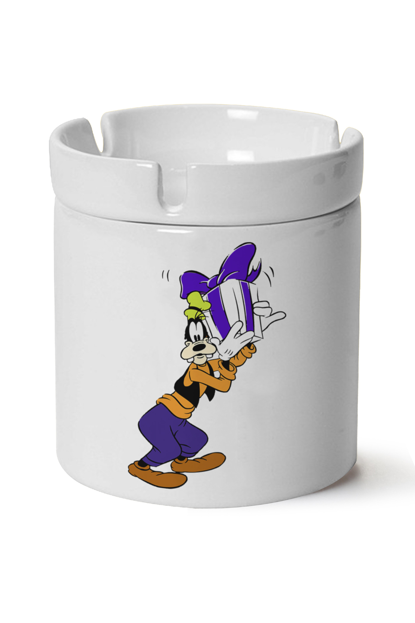 Goofy Baskılı Porselen At Söndür Küllük