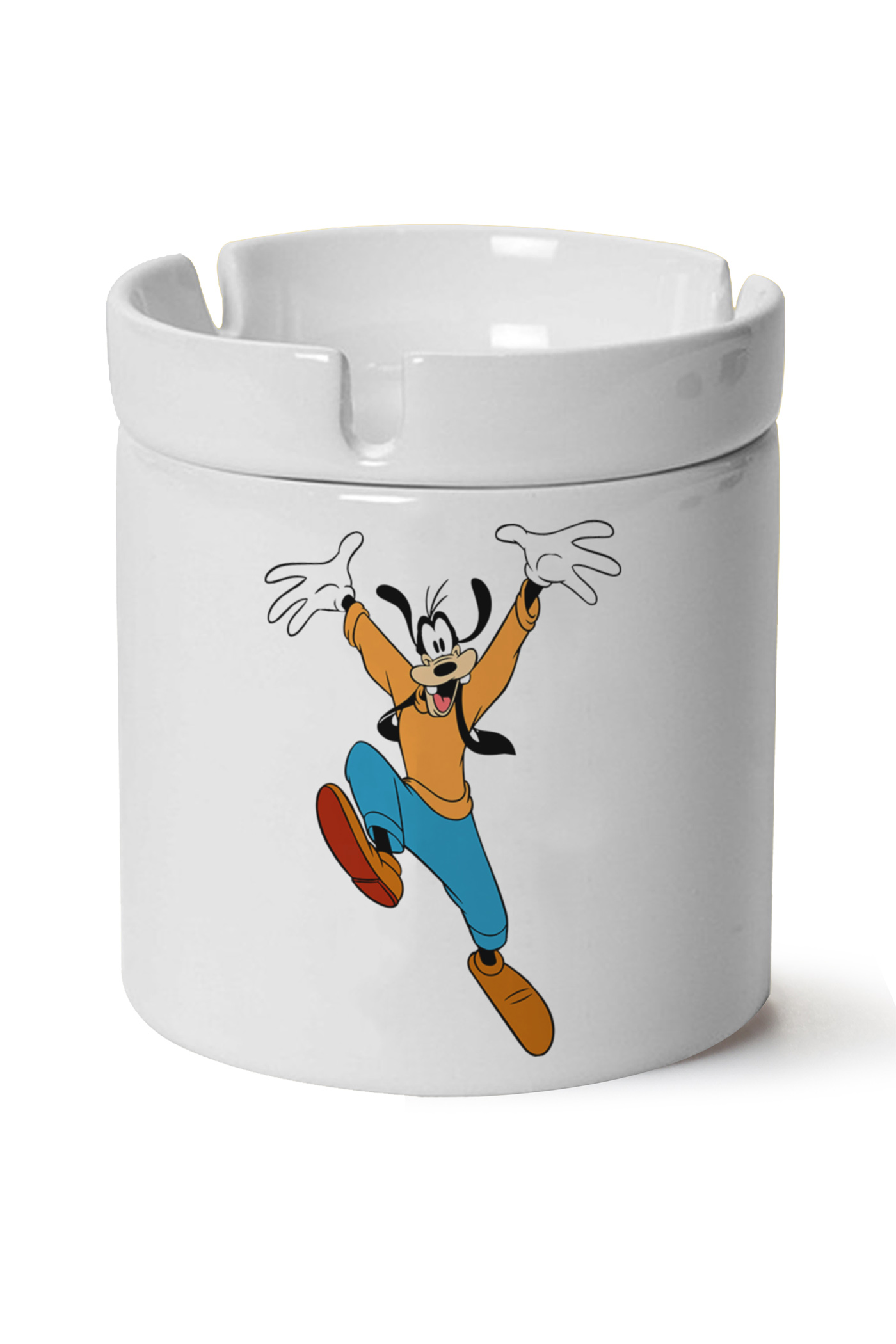 Goofy Baskılı Porselen At Söndür Küllük