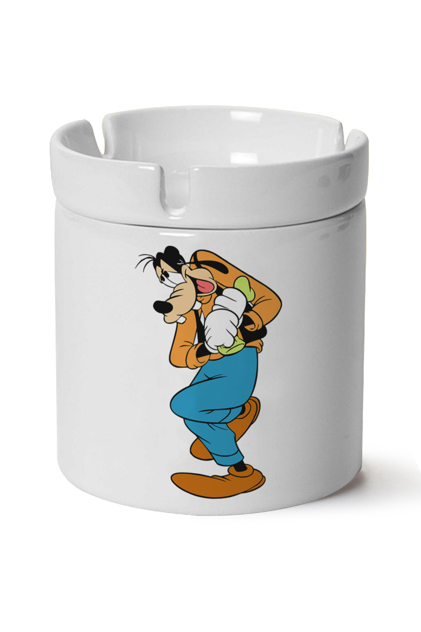 Goofy Baskılı Porselen At Söndür Küllük