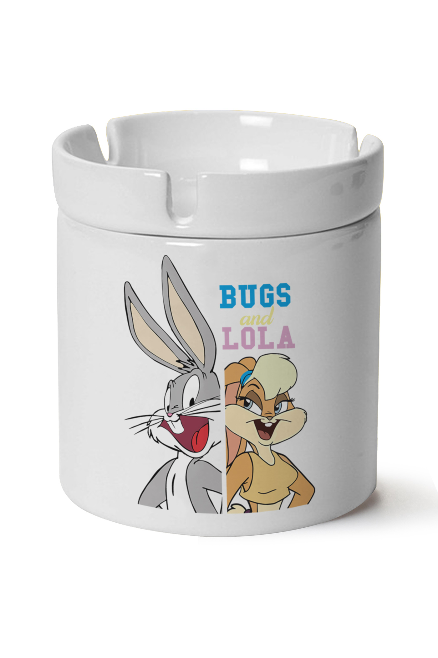 Bugs Lola Bunny Baskılı Porselen At Söndür Küllük