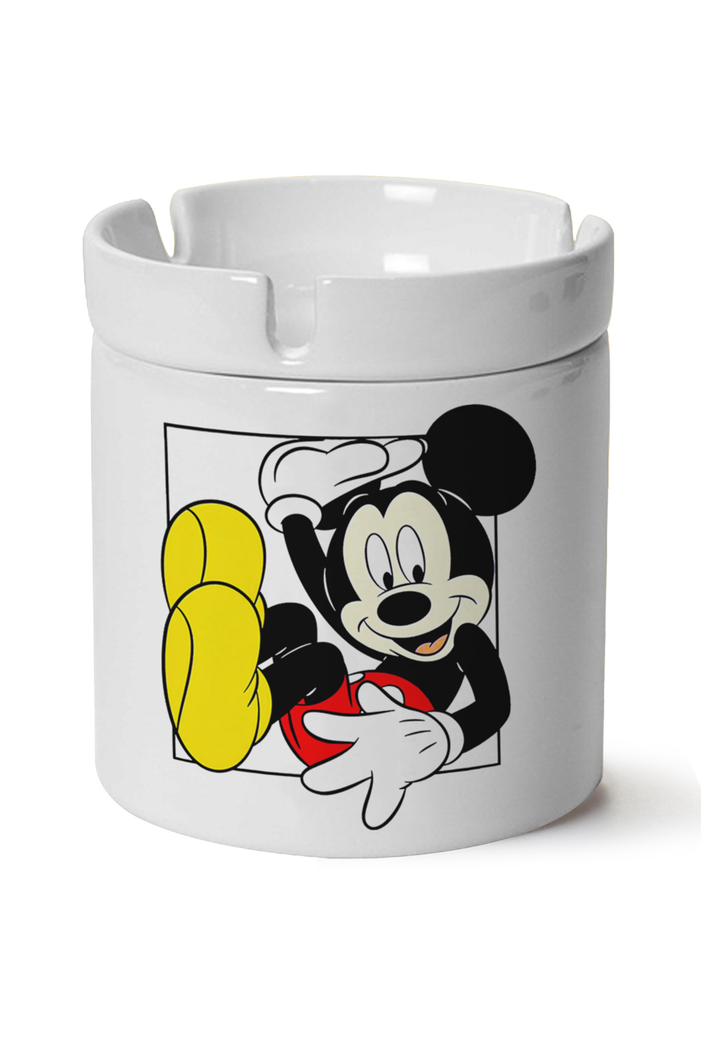 Mickey Mouse Baskılı Porselen At Söndür Küllük