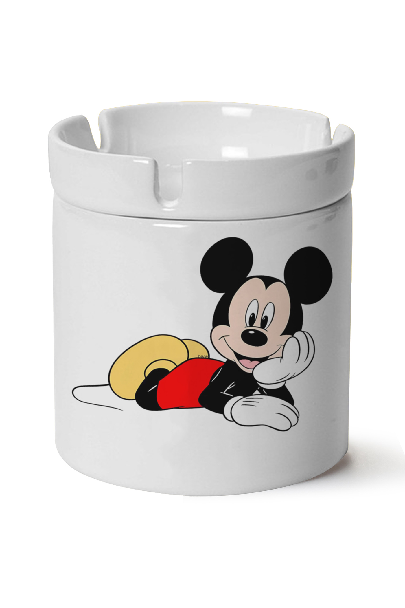 Mickey Mouse Baskılı Porselen At Söndür Küllük