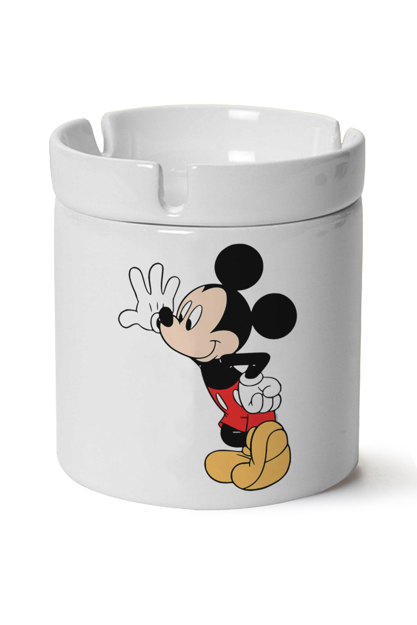 Mickey Mouse Baskılı Porselen At Söndür Küllük