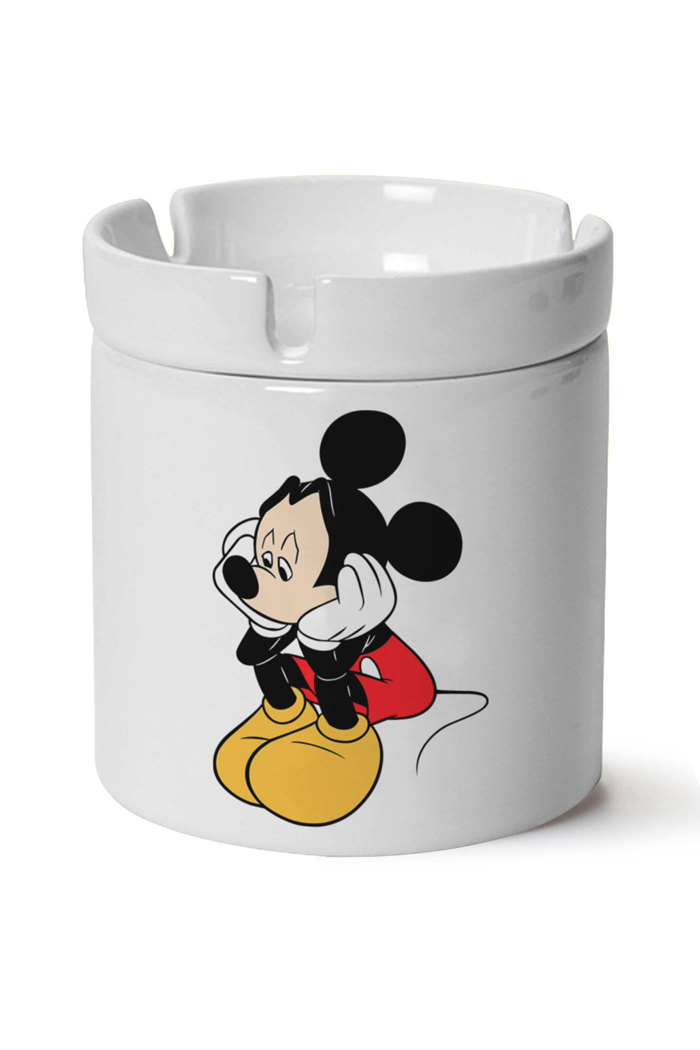 Mickey Mouse Baskılı Porselen At Söndür Küllük